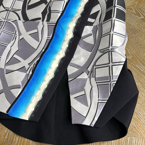 Peter Pilotto Black and White Asymmetrical Midi Skirt 12 - Picture 9 of 12